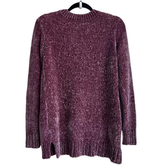 OVIS Mauve Chenille V Neck Sweater - Picture 4 of 13